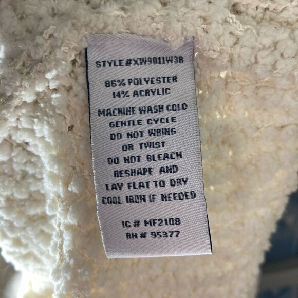 Sanctuary S Ivory Cardigan Sweater Cropped Boho Cottagecore Lagenlook Fits M L - Picture 8 of 9